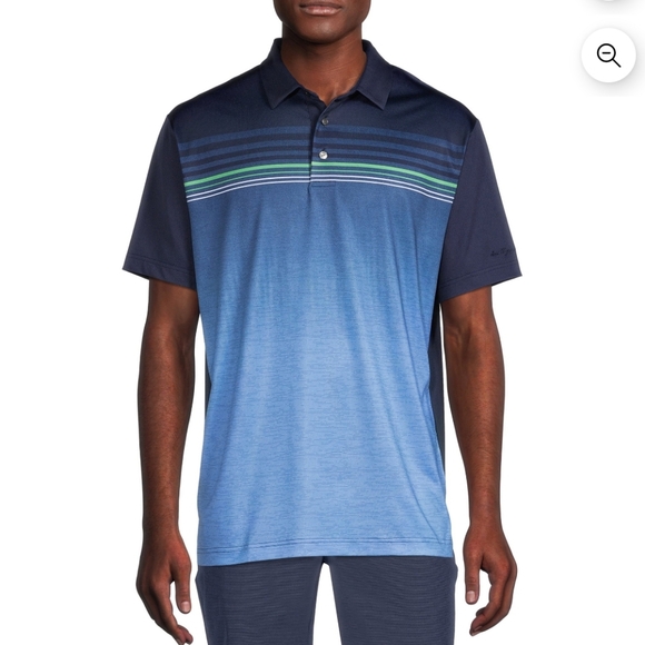 Ben Hogan Performance Other - Ben Hogan Men's & Big Men's Ombre Stripe Polo Shirt Size M Collar Short Sleeve